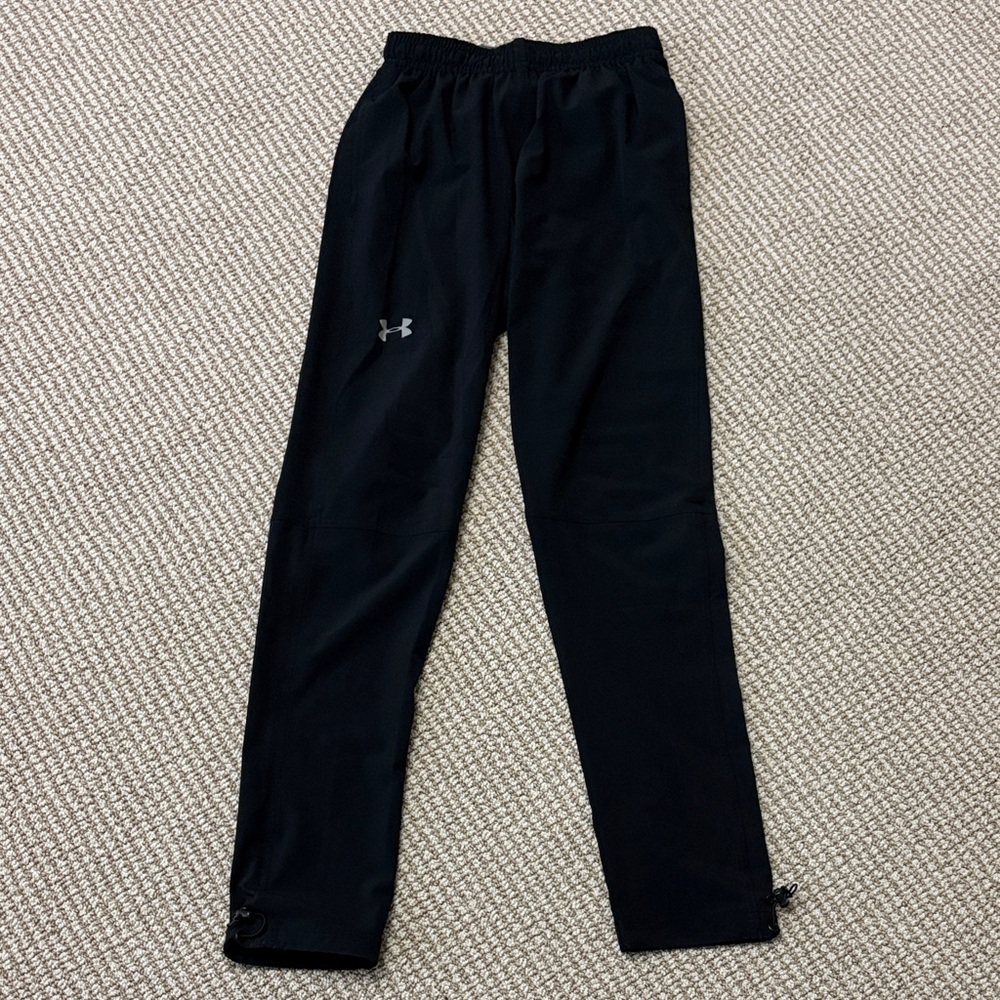 Under Armour Mens Small Black Storm Rain Pants